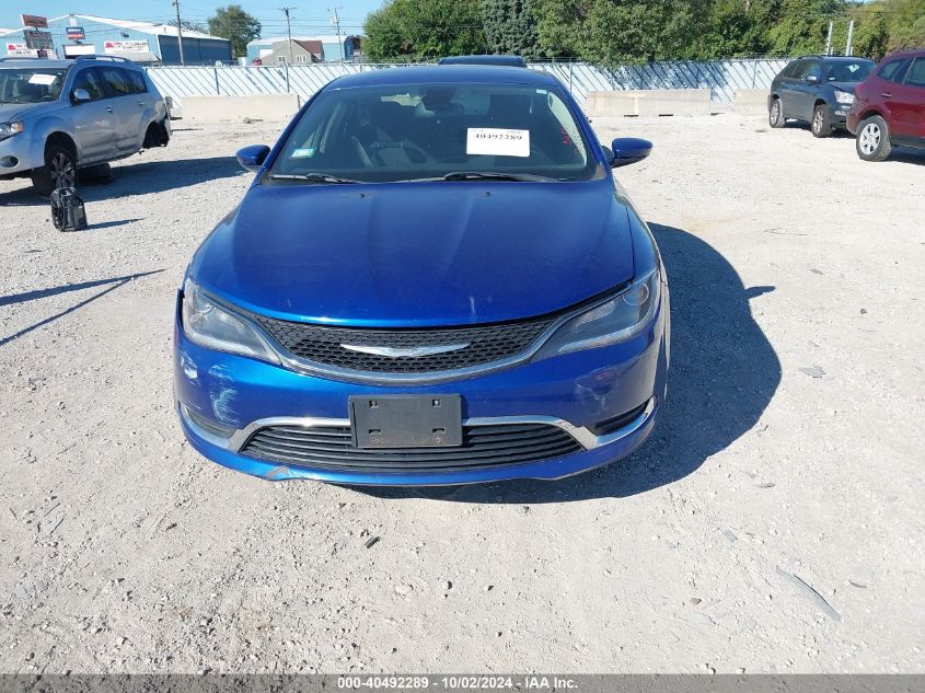 2015 Chrysler 200 Limited VIN: 1C3CCCAB6FN695705 Lot: 40492289