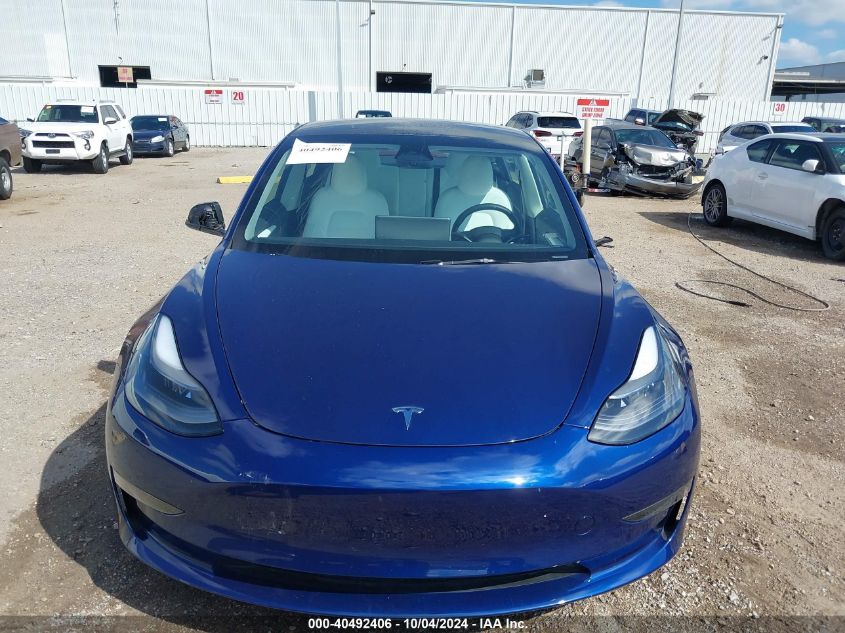 2023 Tesla Model 3 Rear-Wheel Drive VIN: 5YJ3E1EA4PF590835 Lot: 40492406