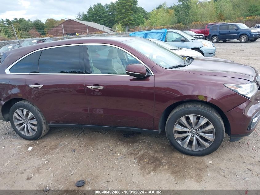 2015 Acura Mdx Technology Package VIN: 5FRYD4H43FB008088 Lot: 40492488