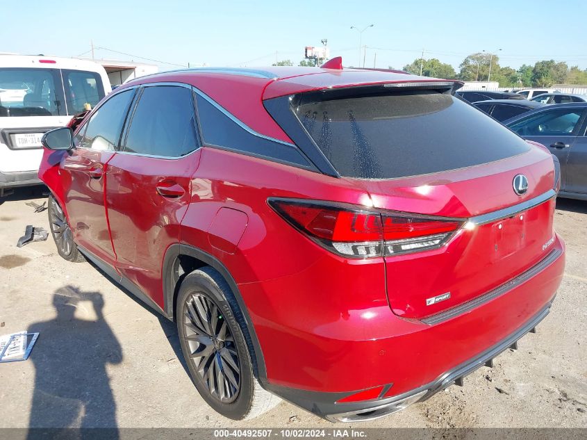 VIN 2T2SZMAA9MC207300 2021 Lexus RX, 350 F Sport Ap... no.3