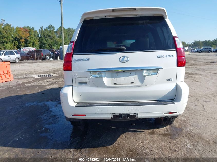 2008 Lexus Gx 470 VIN: JTJBT20X880150892 Lot: 40492521