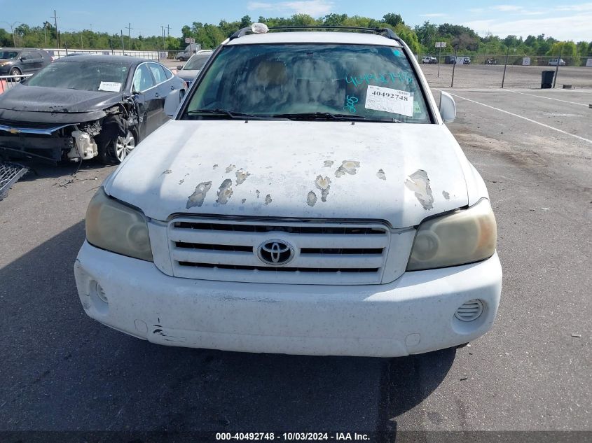 2005 Toyota Highlander V6 VIN: JTEDP21A950068199 Lot: 40492748