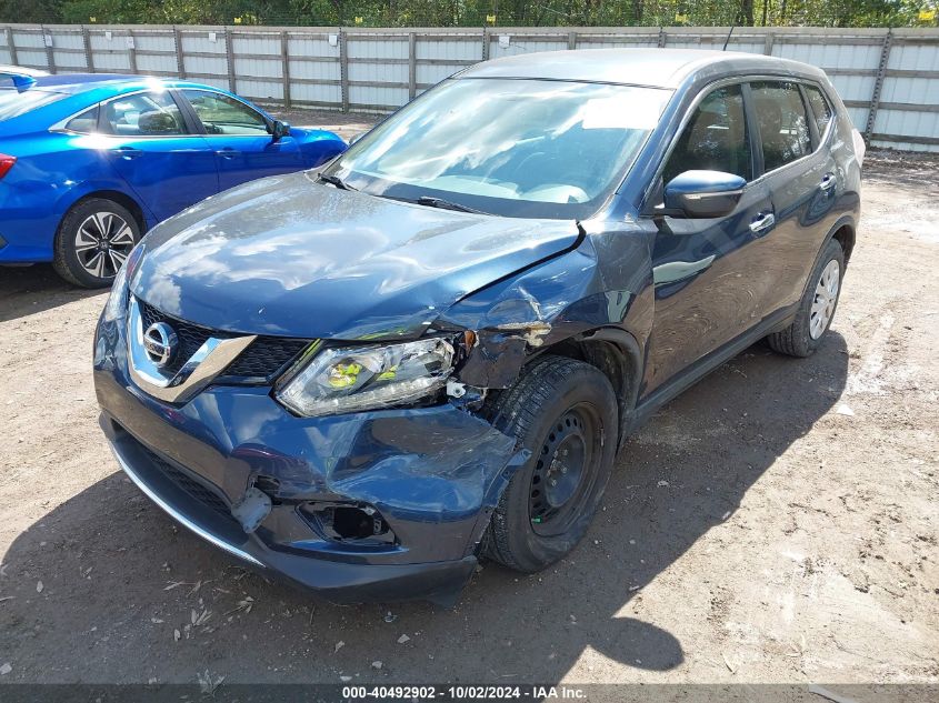 2015 Nissan Rogue S VIN: KNMAT2MT5FP551455 Lot: 40492902