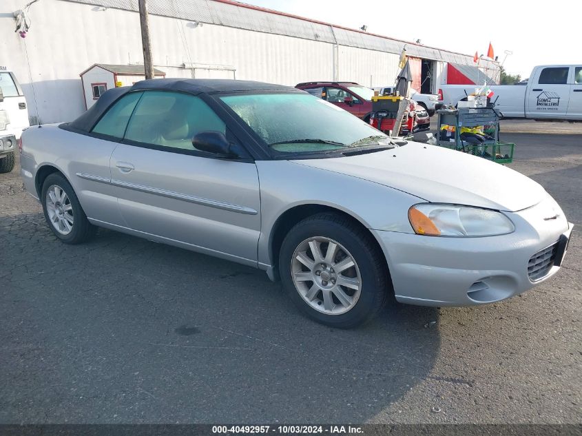 2002 Chrysler Sebring Gtc VIN: 1C3EL75R92N312261 Lot: 40492957