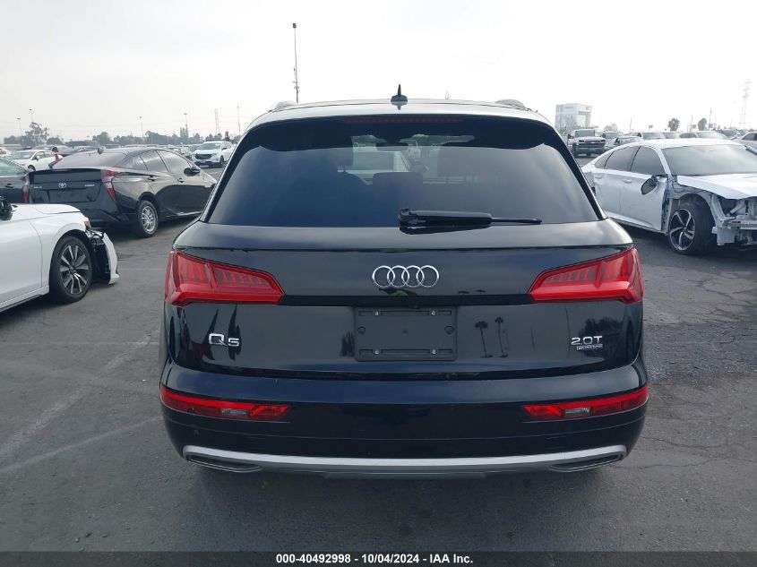 2018 Audi Q5 2.0T Premium/2.0T Tech Premium VIN: WA1ANAFY7J2086884 Lot: 40492998