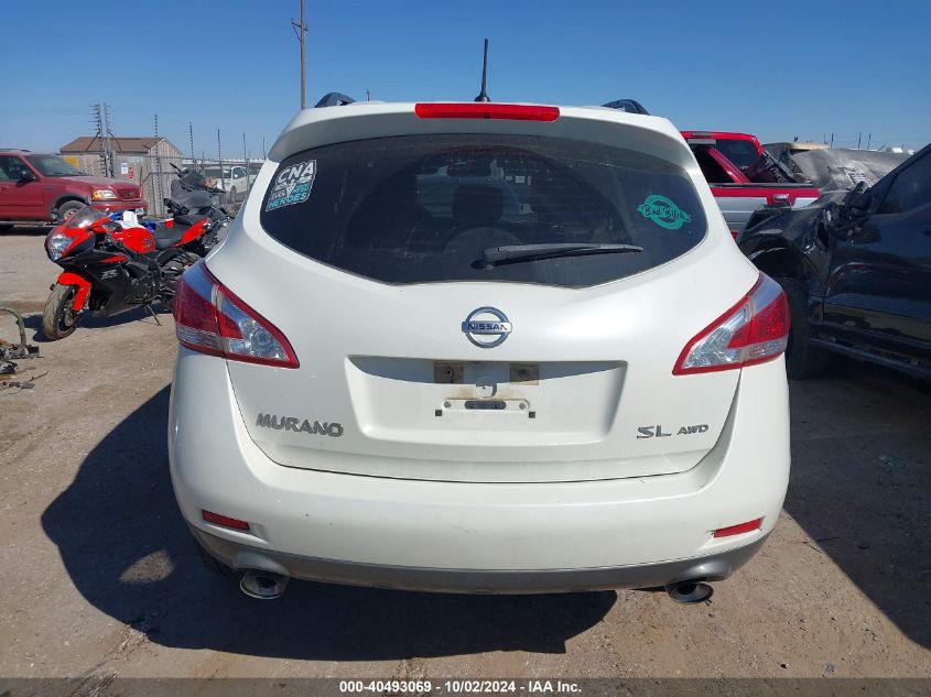 JN8AZ1MW9EW504117 2014 Nissan Murano Sl