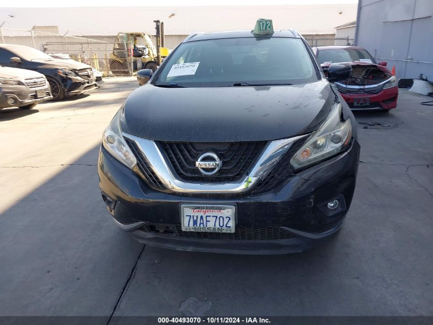 5N1AZ2MG1GN170891 2016 Nissan Murano Platinum