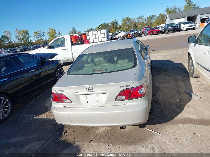 2002 Lexus Es 300 VIN: JTHBF30GX25003322 Lot: 40493115