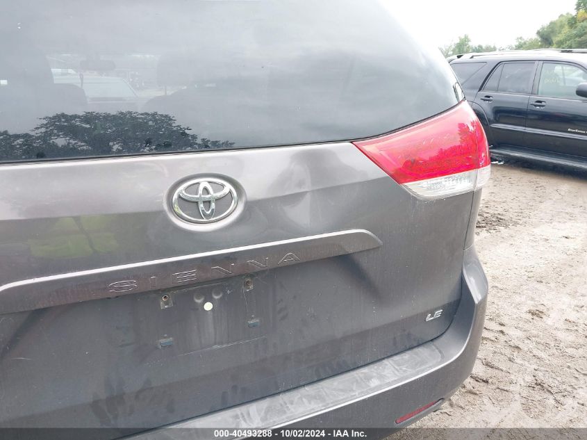 5TDKK3DC2CS204874 2012 Toyota Sienna Le V6 8 Passenger