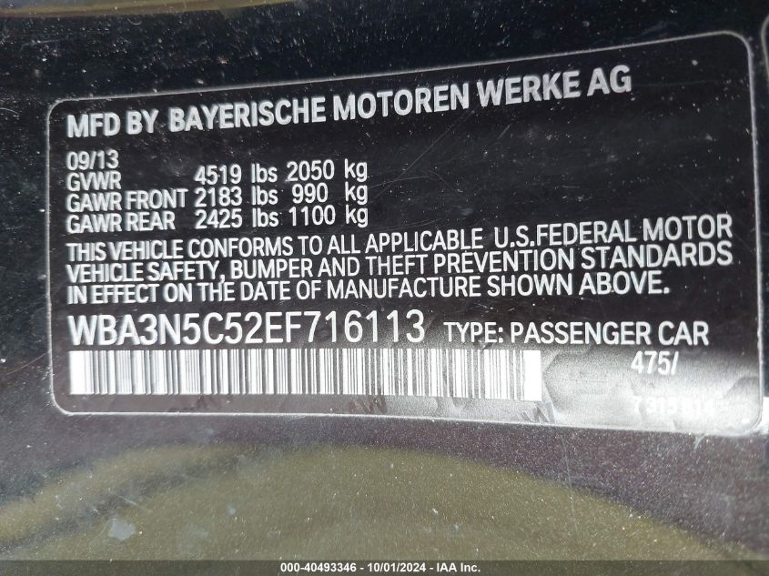 WBA3N5C52EF716113 2014 BMW 428I xDrive