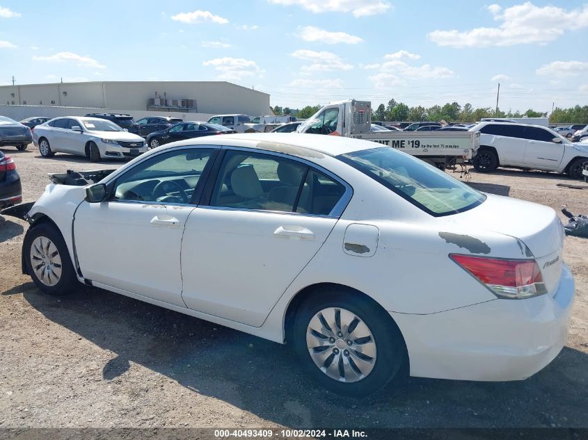 2010 Honda Accord 2.4 Lx VIN: 1HGCP2F32AA077262 Lot: 40493409