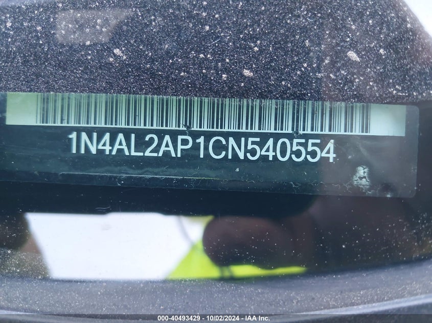 1N4AL2AP1CN540554 2012 Nissan Altima 2.5 S