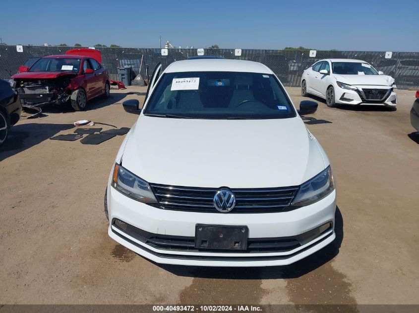 2016 Volkswagen Jetta 1.8T Sport VIN: 3VWD17AJ6GM343625 Lot: 40493472