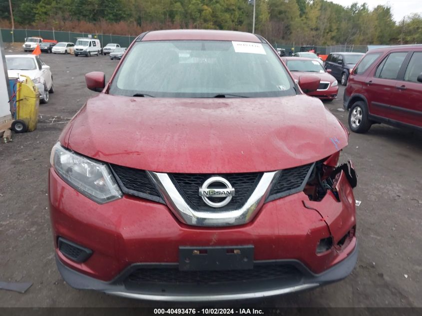 2016 Nissan Rogue S/Sl/Sv VIN: 5N1AT2MVXGC820152 Lot: 40493476