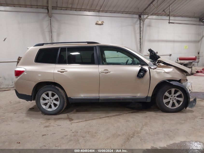 2012 Toyota Highlander Se VIN: 5TDBK3EHXCS155613 Lot: 40493484