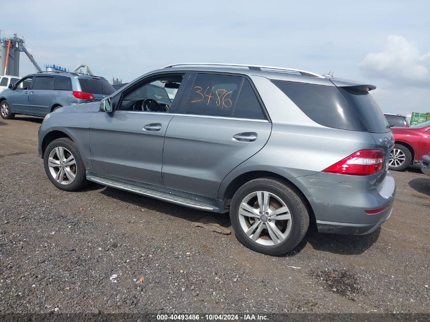 2013 Mercedes-Benz Ml 350 4Matic VIN: 4JGDA5HBXDA164076 Lot: 40493486