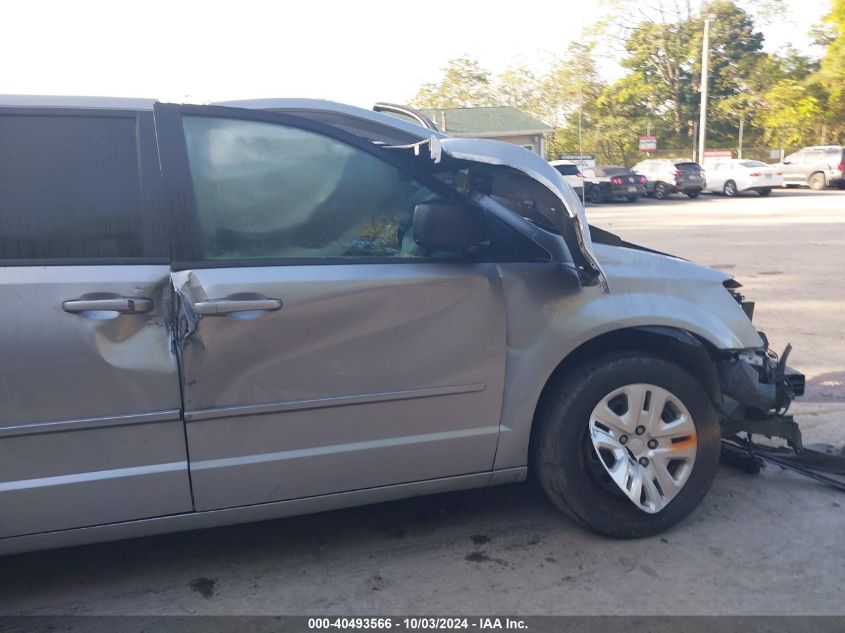 2016 Dodge Grand Caravan Se VIN: 2C4RDGBG0GR262485 Lot: 40493566