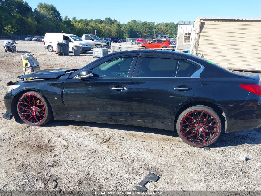 2014 Infiniti Q50 VIN: JN1BV7AR9EM689782 Lot: 40493682