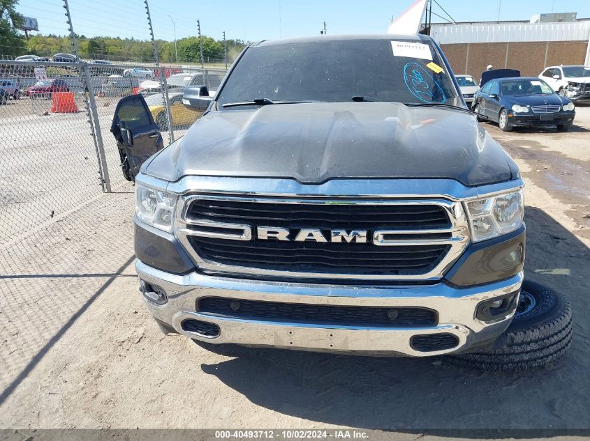 2019 Ram 1500 Big Horn/Lone Star 4X4 5'7 Box VIN: 1C6SRFFT5KN852697 Lot: 40493712