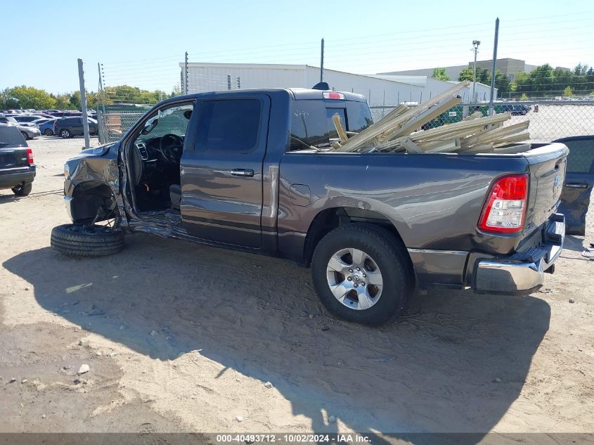 2019 Ram 1500 Big Horn/Lone Star 4X4 5'7 Box VIN: 1C6SRFFT5KN852697 Lot: 40493712