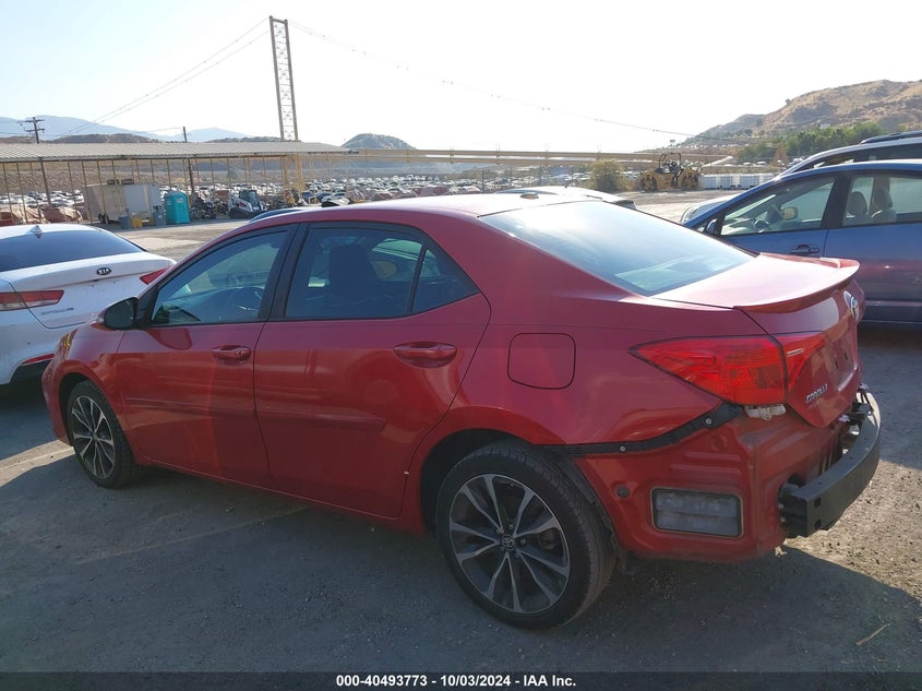 VIN 2T1BURHE7KC218382 2019 TOYOTA COROLLA XSE
