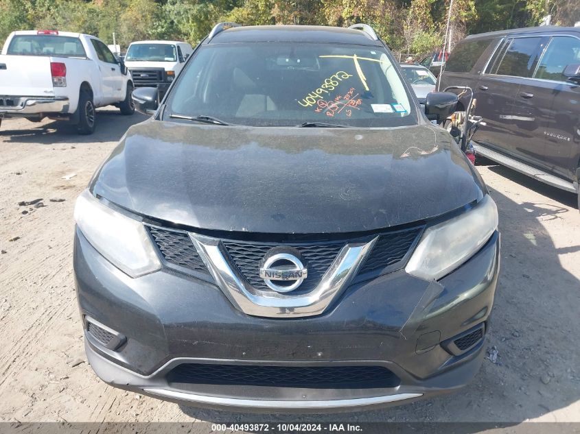 2016 Nissan Rogue S/Sl/Sv VIN: KNMAT2MV4GP640355 Lot: 40493872