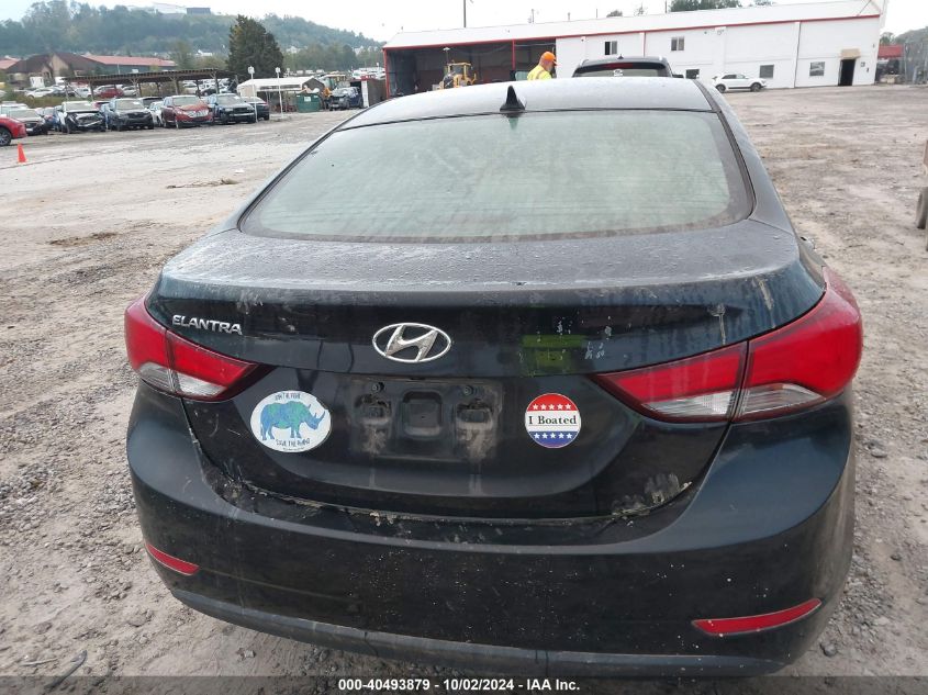 2015 Hyundai Elantra Se (Ulsan Plant) VIN: KMHDH4AE2FU355616 Lot: 40493879