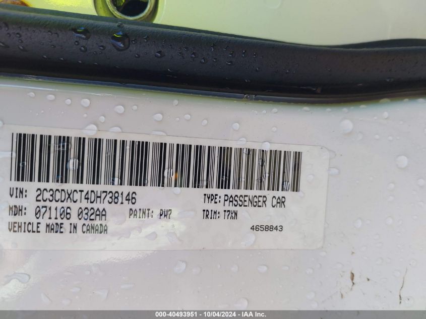 2C3CDXCT4DH738146 2013 Dodge Charger R/T