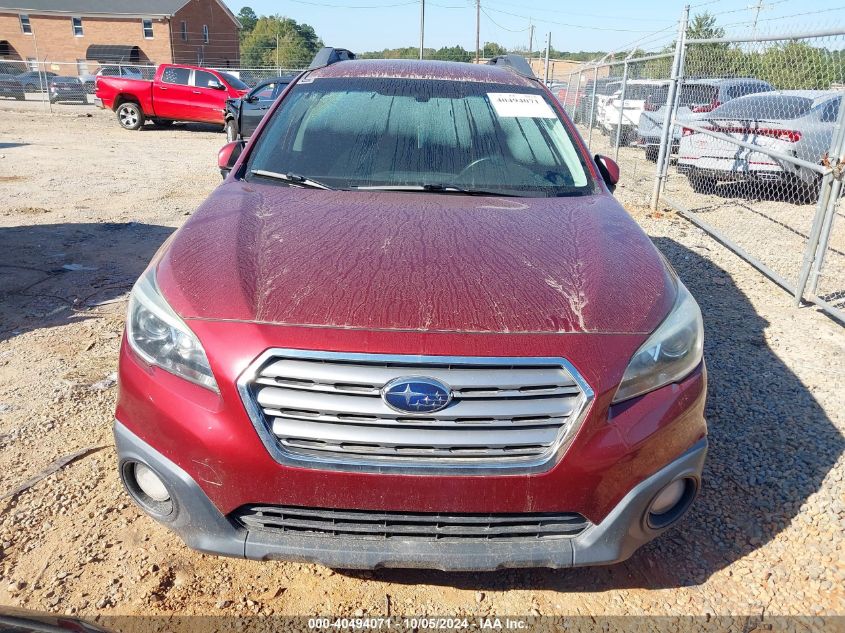 2015 Subaru Outback 2.5I Premium VIN: 4S4BSACC7F3263247 Lot: 40494071