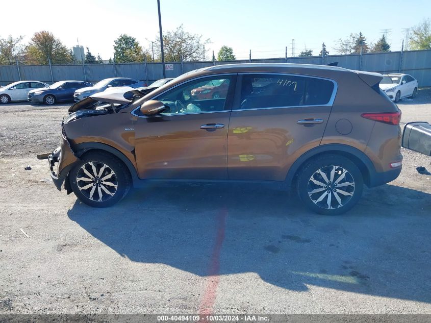 2017 Kia Sportage Ex VIN: KNDPNCAC6H7296316 Lot: 40494109