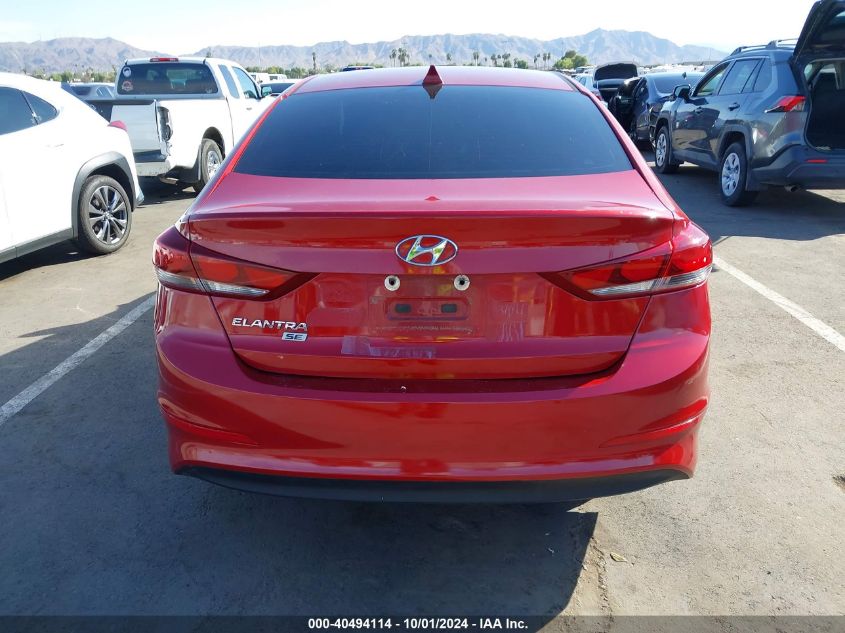 2017 Hyundai Elantra Se VIN: KMHD74LF2HU112013 Lot: 40494114