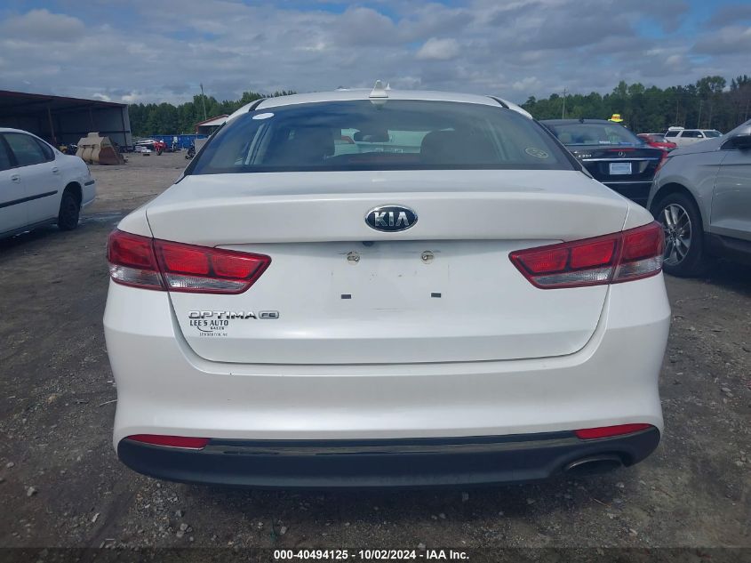 2016 Kia Optima Lx VIN: KNAGT4L31G5099196 Lot: 40494125