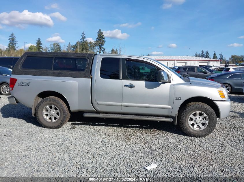 2004 Nissan Titan Le VIN: 1N6AA06B44N565089 Lot: 40494127