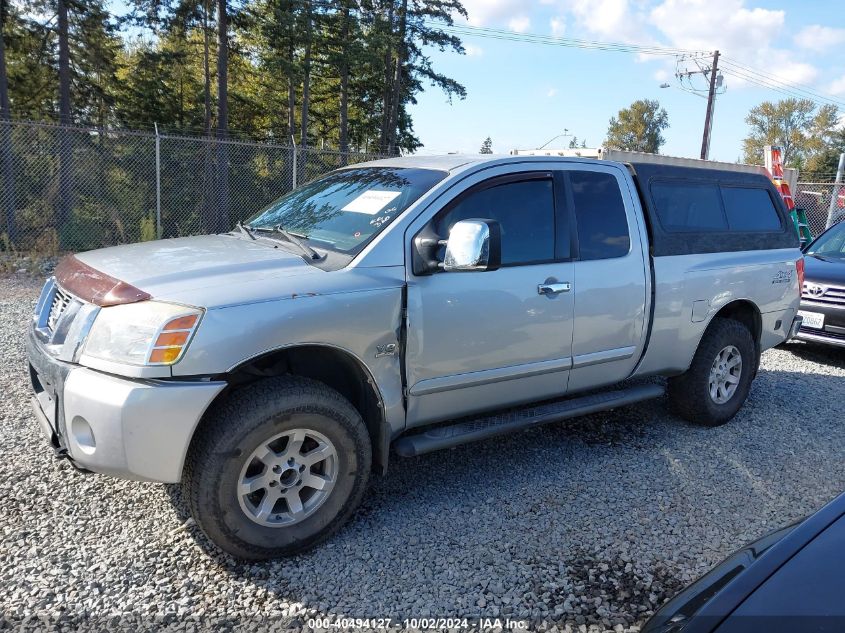 2004 Nissan Titan Le VIN: 1N6AA06B44N565089 Lot: 40494127