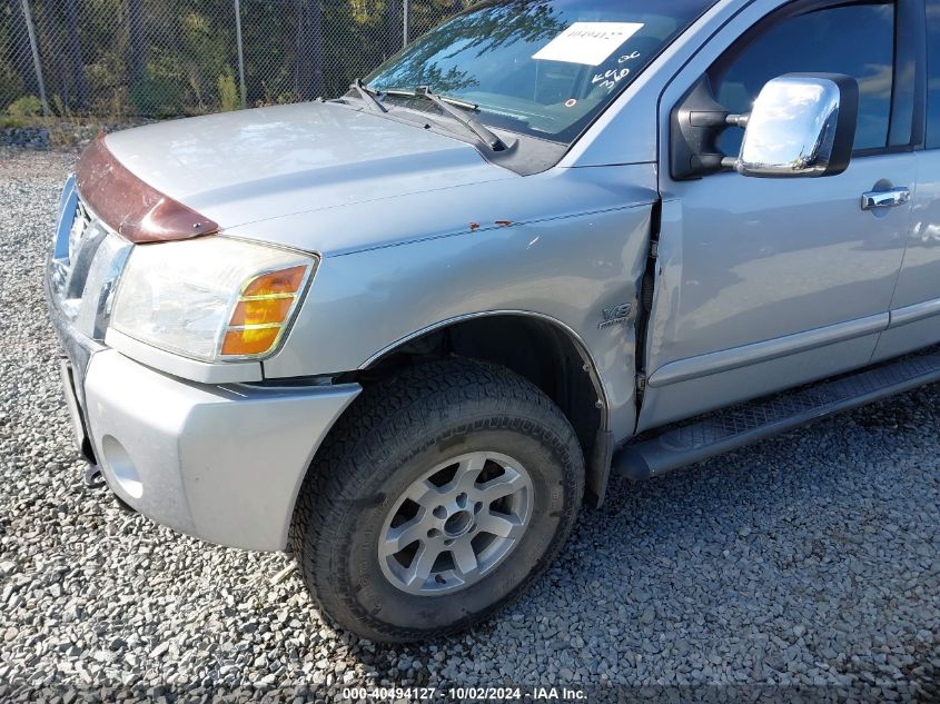 2004 Nissan Titan Le VIN: 1N6AA06B44N565089 Lot: 40494127