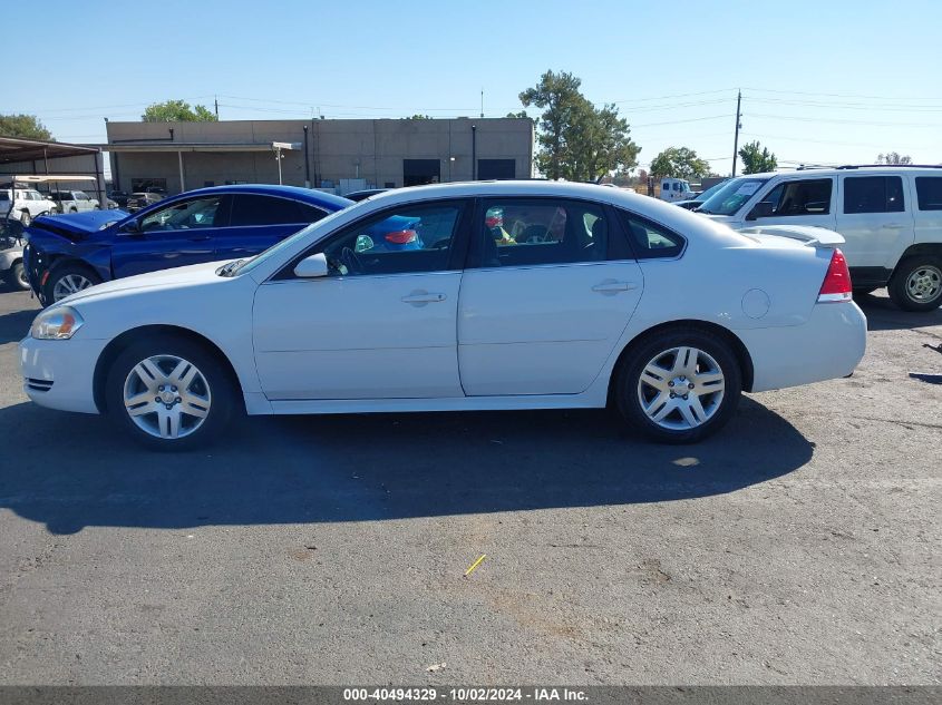 2013 Chevrolet Impala Lt VIN: 2G1WG5E30D1205214 Lot: 40494329