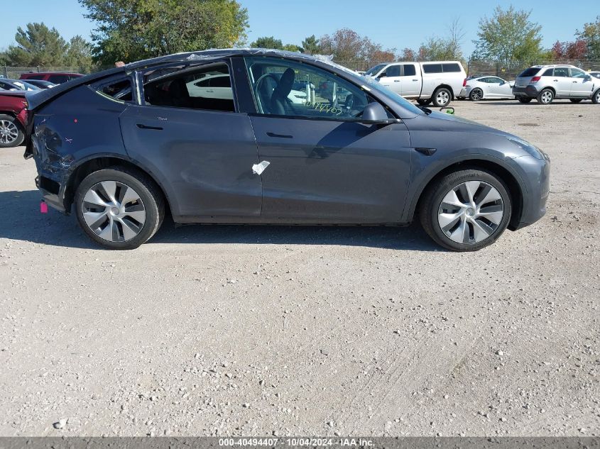 2023 Tesla Model Y Awd/Long Range Dual Motor All-Wheel Drive VIN: 7SAYGDEE3PF700801 Lot: 40494407