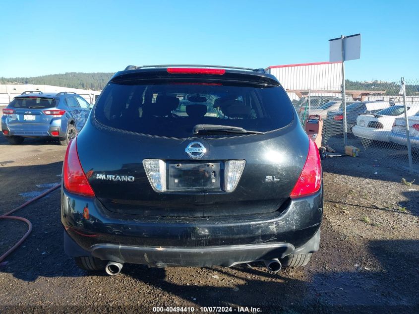 2005 Nissan Murano Sl VIN: JN8AZ08T65W308078 Lot: 40494410