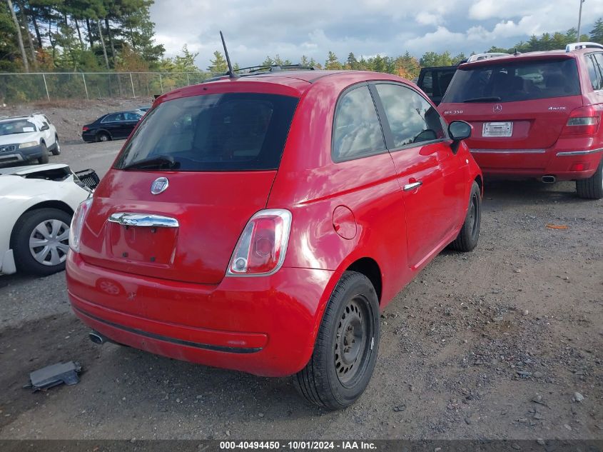 2013 Fiat 500 Pop VIN: 3C3CFFAR4DT560290 Lot: 40494450