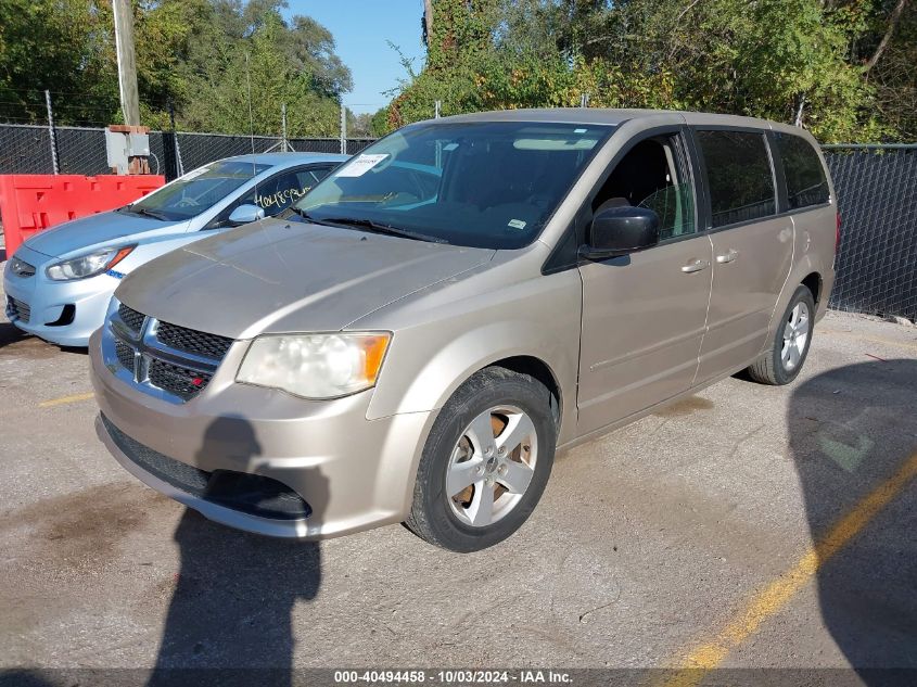 VIN 2C4RDGBG8DR538939 2013 Dodge Grand Caravan, SE no.2