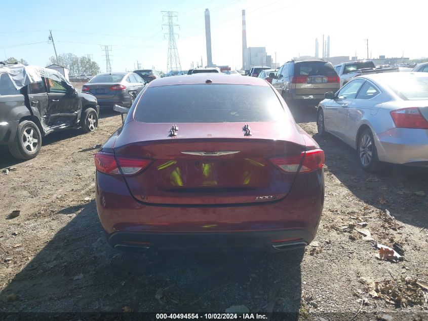 2015 Chrysler 200 S VIN: 1C3CCCBB6FN547343 Lot: 40494554