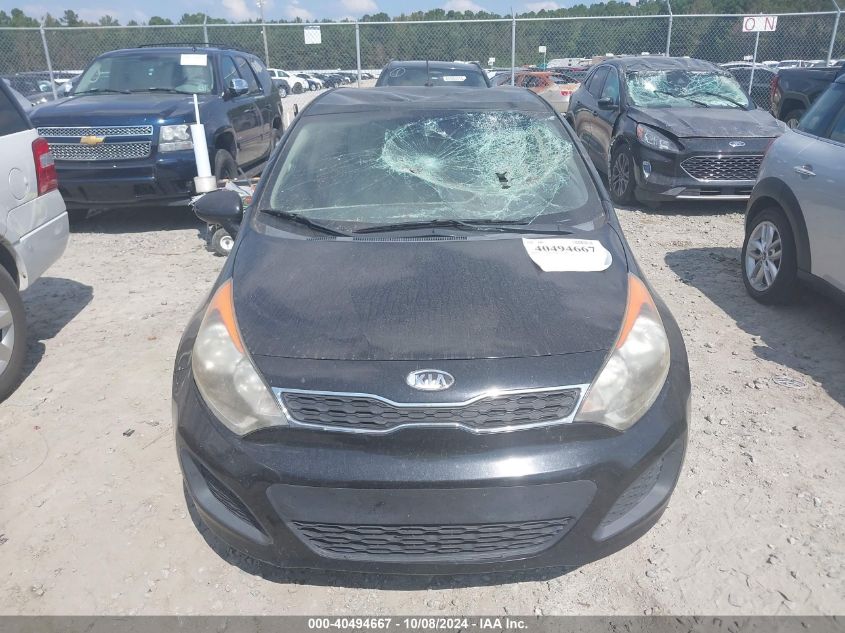 2013 Kia Rio Ex VIN: KNADN5A30D6097824 Lot: 40494667