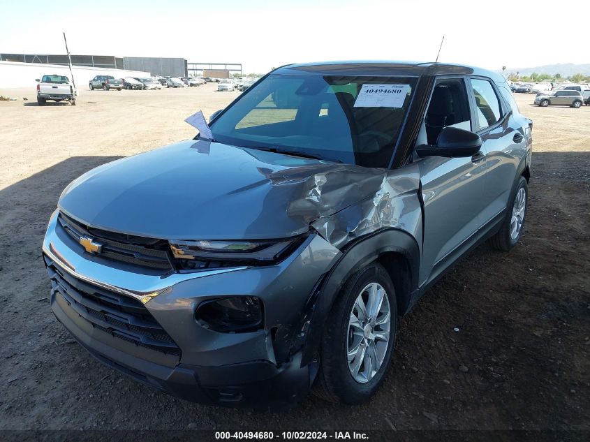 2023 Chevrolet Trailblazer Fwd Ls VIN: KL79MMS26PB114825 Lot: 40494680