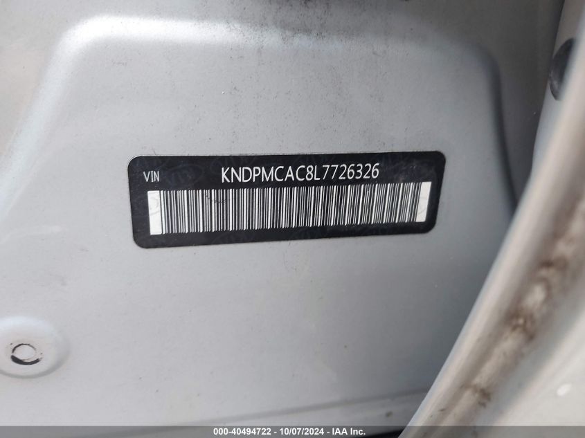 KNDPMCAC8L7726326 2020 Kia Sportage Lx