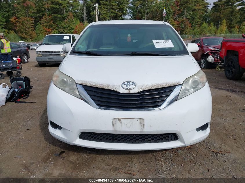 5TDKK3DC4CS211552 2012 Toyota Sienna Le V6 8 Passenger