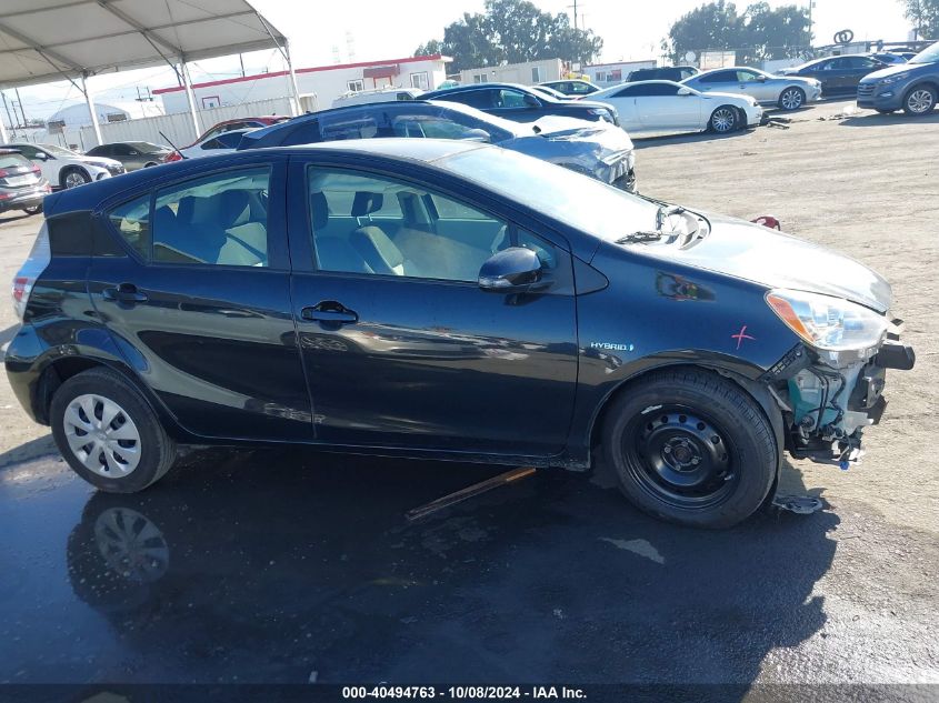 2014 Toyota Prius C Two VIN: JTDKDTB3XE1068121 Lot: 40494763