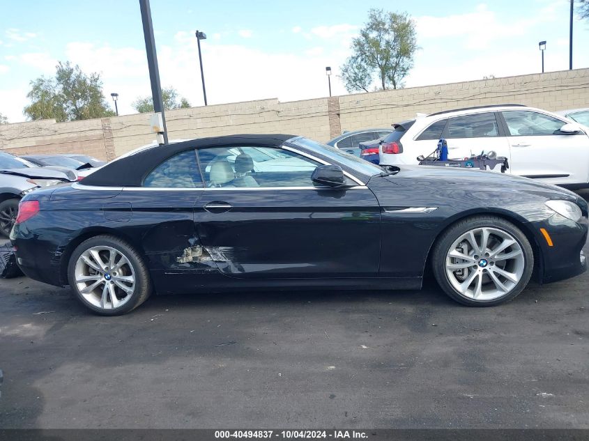 2012 BMW 640 I VIN: WBALW7C58CC618792 Lot: 40494837