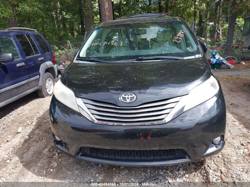 2013 Toyota Sienna Xle V6 8 Passenger VIN: 5TDYK3DC8DS299890 Lot: 40494868