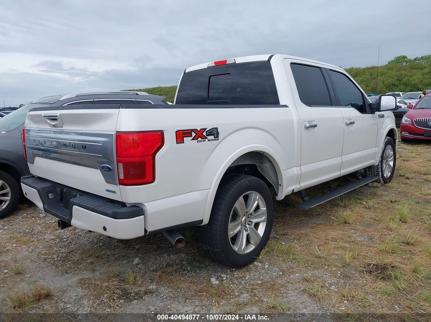 2019 FORD F-150 PLATINUM - 1FTEW1E44KFB77057