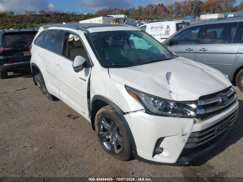 5TDDGRFH7HS025212 2017 Toyota Highlander Hybrid Limited Platinum